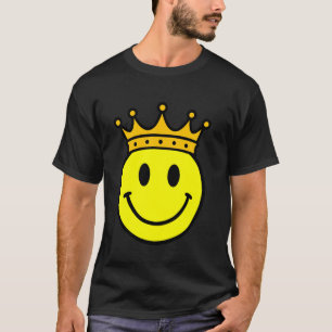 King Yellow Smile Face Smiling Happy Cute Funny Ma T-Shirt