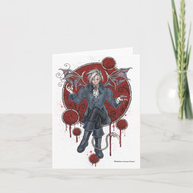 King Zerick Gothic Note Card (Front)