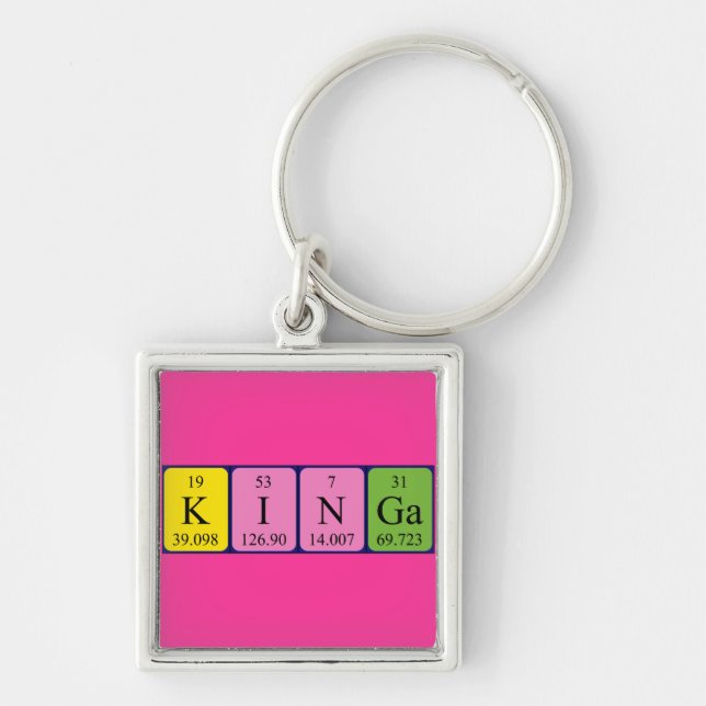 Kinga periodic table name keyring (Front)