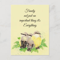 Kingbird Bird Inspirational Family Quote Art