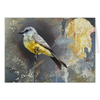 Kingbird Blank Card by Andrew Denman