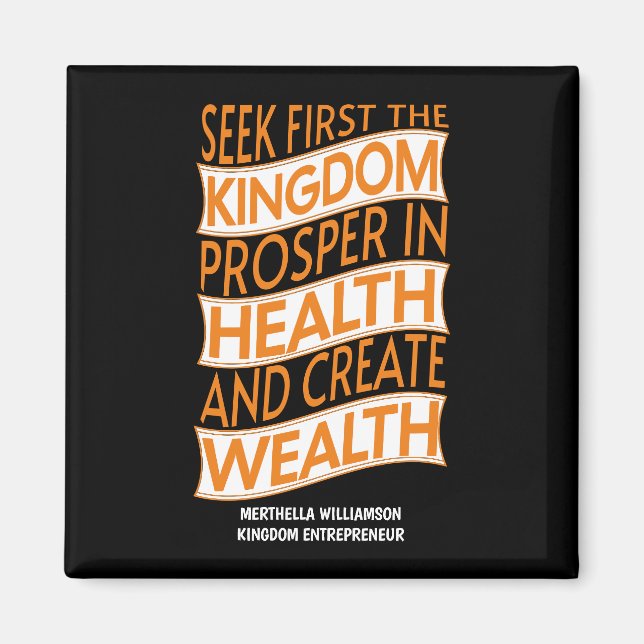 Kingdom Entrepreneur Christian Business Magnet (Front)