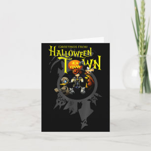 Kingdom Hearts Greetings From Halloween Town Card