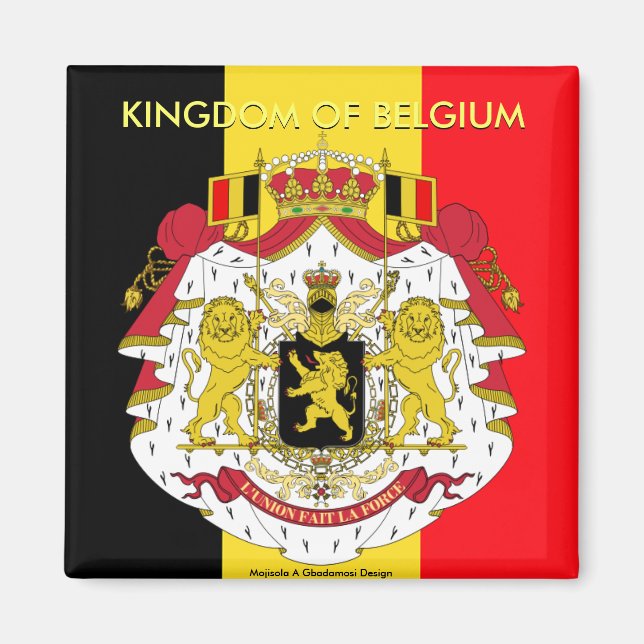 KINGDOM OF BELGIUM(Mojisola A Gbadamosi) Magnet (Front)