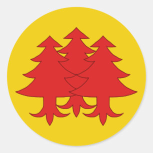 Kingdom of Drachenwald Populace Badge Classic Round Sticker