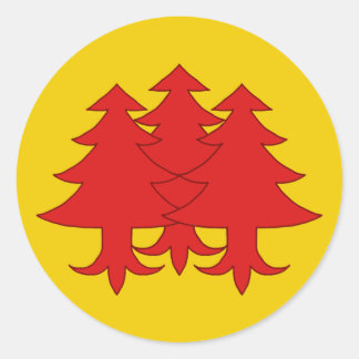 Kingdom of Drachenwald Populace Badge Classic Round Sticker