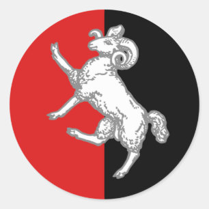 Kingdom of Gleann Abhann Populace Badge Classic Round Sticker