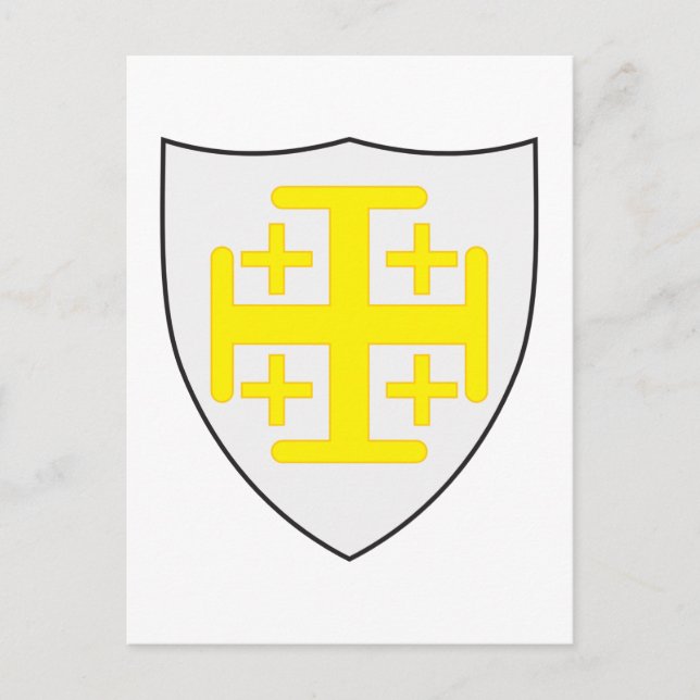 Kingdom of Jerusalem Coat of Arms Postcard (Front)