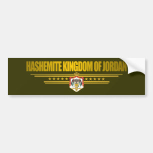 Kingdom of Jordan Flag Bumper Sticker