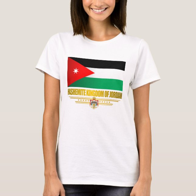 Kingdom of Jordan Flag T-Shirt (Front)
