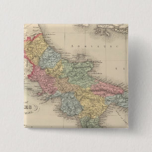 Kingdom of Naples or the Two Sicilies 15 Cm Square Badge