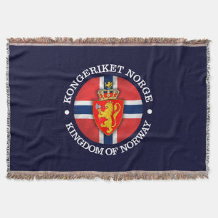 Kingdom of Norway Throw Blanket