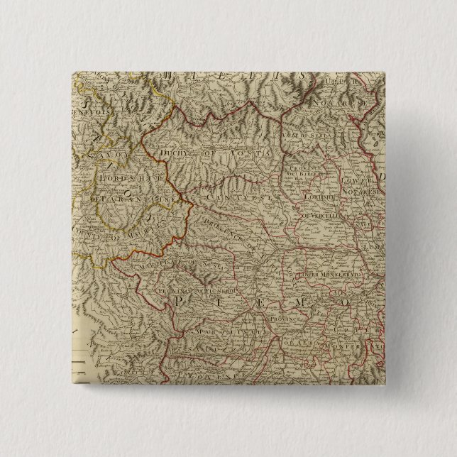 Kingdom of Sardinia 2 15 Cm Square Badge (Front)
