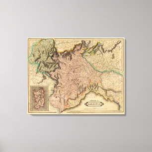 Kingdom of Sardinia 2 Canvas Print