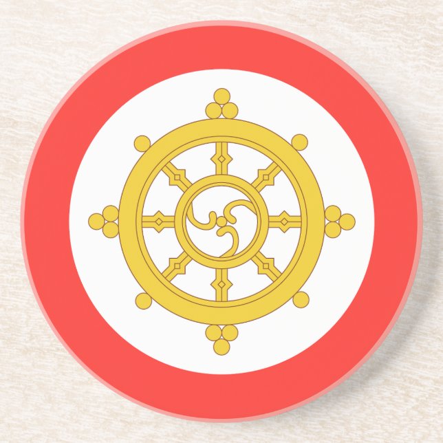 Kingdom of Sikkim Flag Coaster (Front)