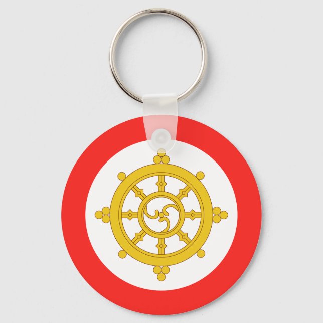 Kingdom of Sikkim Flag Key Ring (Front)