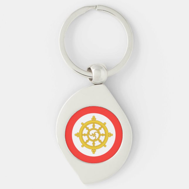 Kingdom of Sikkim Flag Key Ring (Front)