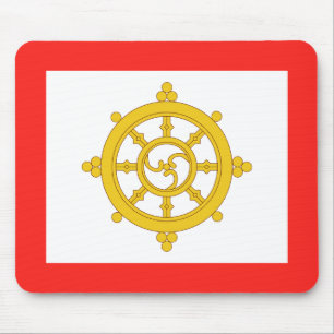 Kingdom of Sikkim Flag Mouse Pad
