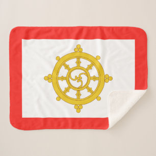 Kingdom of Sikkim Flag Sherpa Blanket