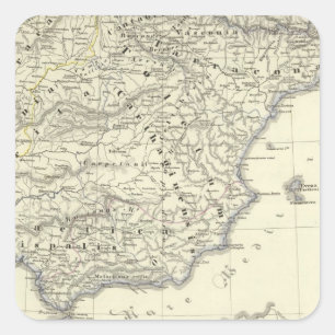Kingdom of the Visigoths, Iberian Peninsula Square Sticker