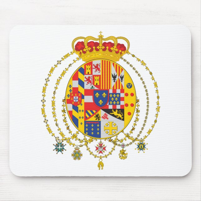 Kingdom of Two Sicilies Coat of Arms Mouse Pad (Front)
