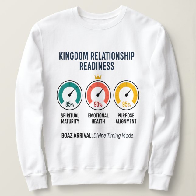 Kingdom Readiness Dashboard Christian Sweatshirt (Design Front)