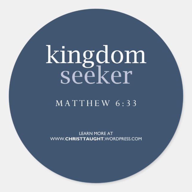 Kingdom Seeker Sticker (Front)