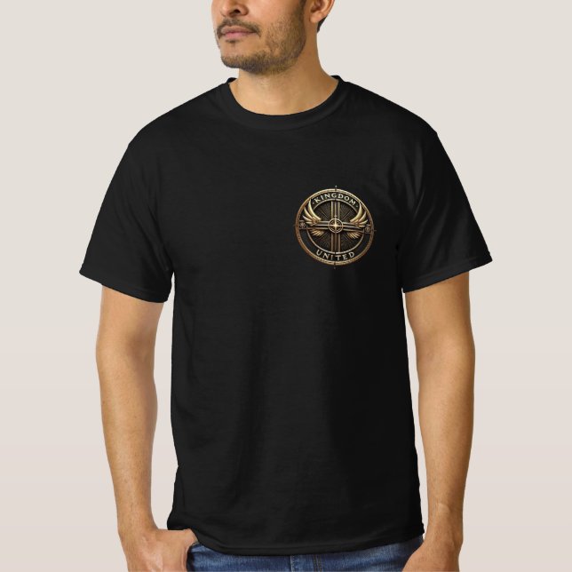 Kingdom United - Black T-Shirt (Front)