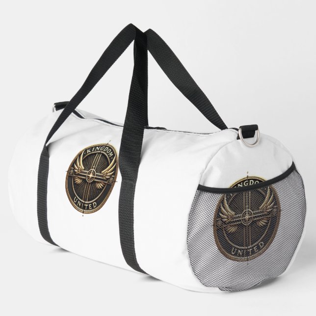 Kingdom United Duffel Bag – Faith in Motion (Right Corner)