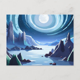 Kingdom with a Shining Moon Postcard