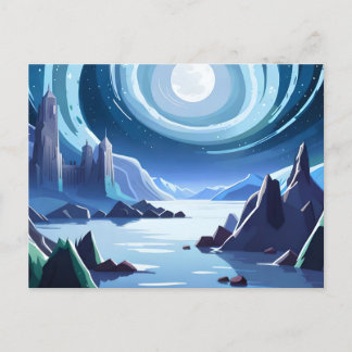 Kingdom with a Shining Moon Postcard