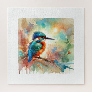 Kingfisher 101024AREF111 - Watercolor Jigsaw Puzzle