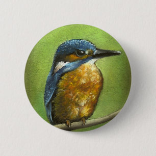 Kingfisher 6 Cm Round Badge