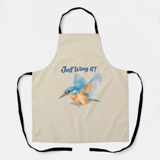 Kingfisher Apron – Just Wing It! Kitchen Apron