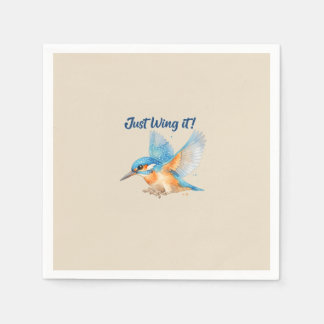 Kingfisher Apron – Just Wing It! Kitchen Apron Napkin