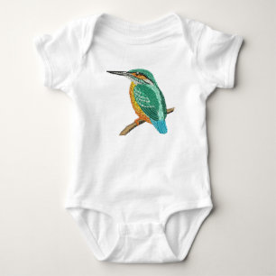 kingfisher baby bodysuit