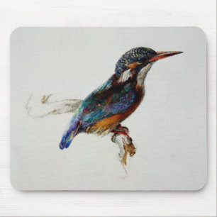 Kingfisher Bird (by John Ruskin) Mouse Pad