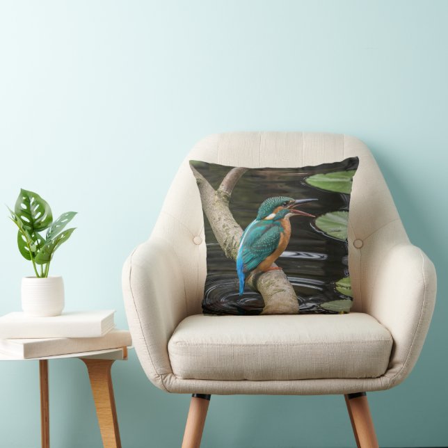 Kingfisher Bird Cushion (Chair)