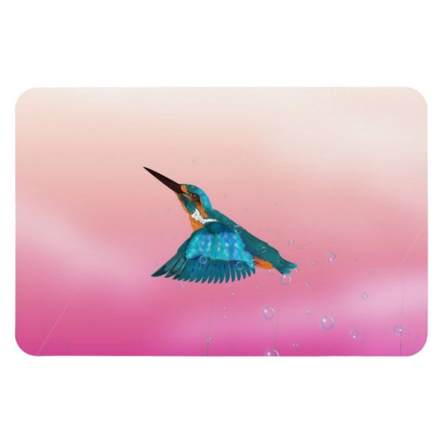 kingfisher Bird Magnet (Horizontal)