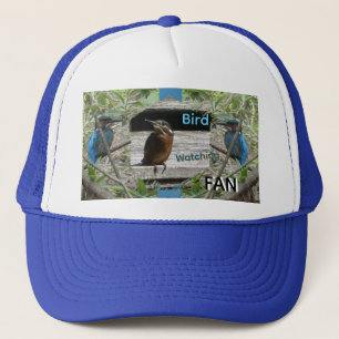 Kingfisher Bird Watching Fan Trucker Hat