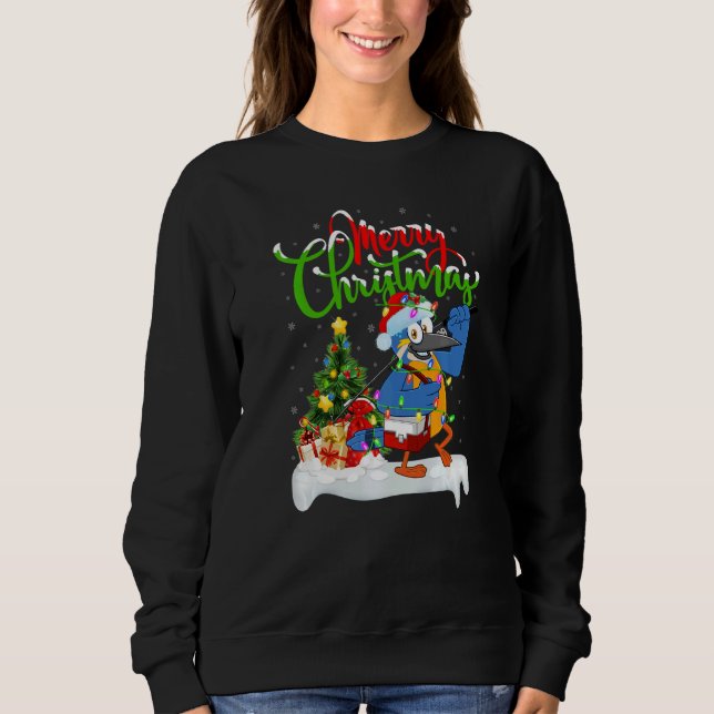 Kingfisher Bird  Xmas Decorations Kingfisher Chris Sweatshirt (Front)