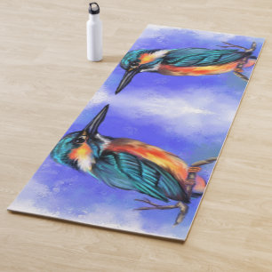 Kingfisher Bird Yoga Mat