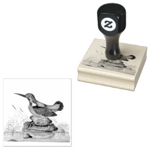 Kingfisher Birds Scrapbooking Rubber Stamp