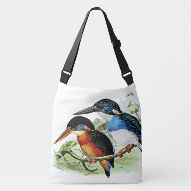 Kingfisher Birds Wildlife Animals Pond Tote Bag (Front)