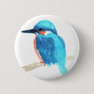 Kingfisher Button Badges