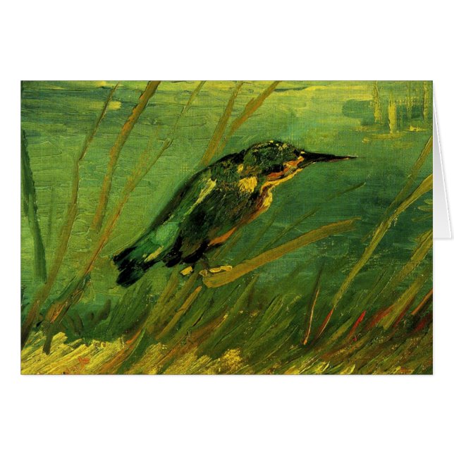 Kingfisher by Vincent van Gogh Greeting Card (Front Horizontal)