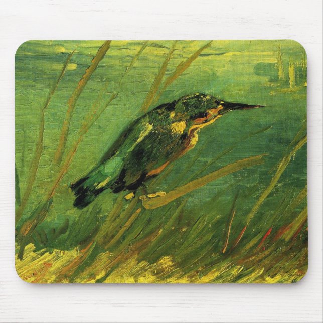 Kingfisher by Vincent van Gogh Mouse Pad (Front)