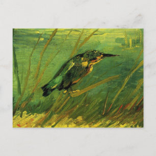 Kingfisher by Vincent van Gogh, Vintage Fine Art Postcard