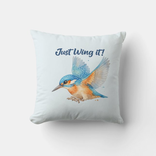 Kingfisher Cushion (Front)