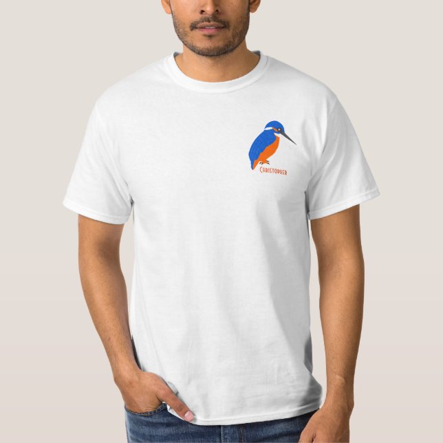 Kingfisher Design Just Add Name T-Shirt (Front)